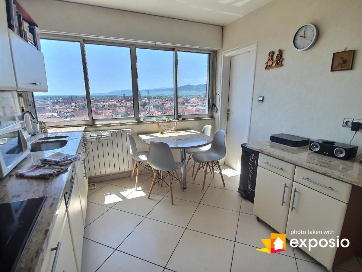 Bel Appartement Avec Vue Splendide Sur Toute La Ville De Colmar - Parking Gratuit Eksteriør bilde