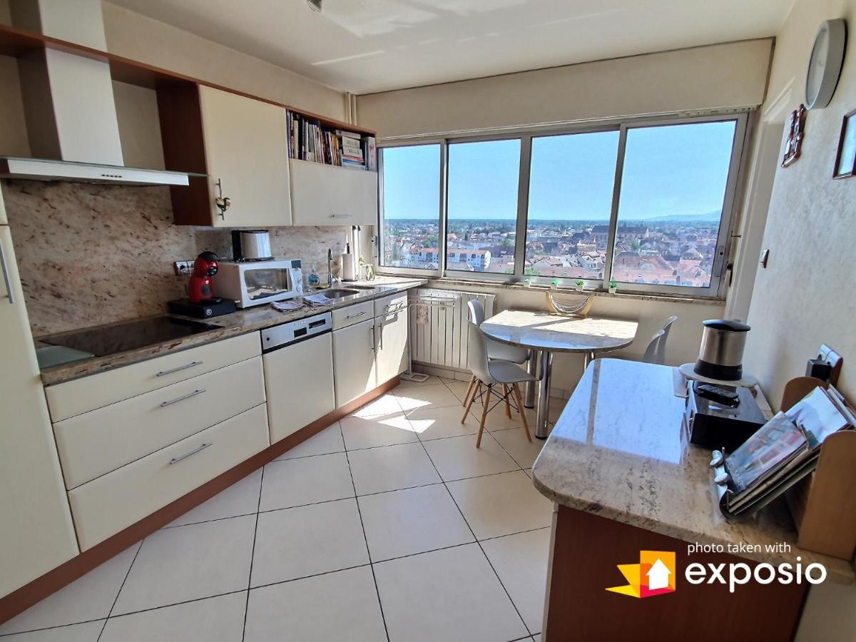 Bel Appartement Avec Vue Splendide Sur Toute La Ville De Colmar - Parking Gratuit Eksteriør bilde